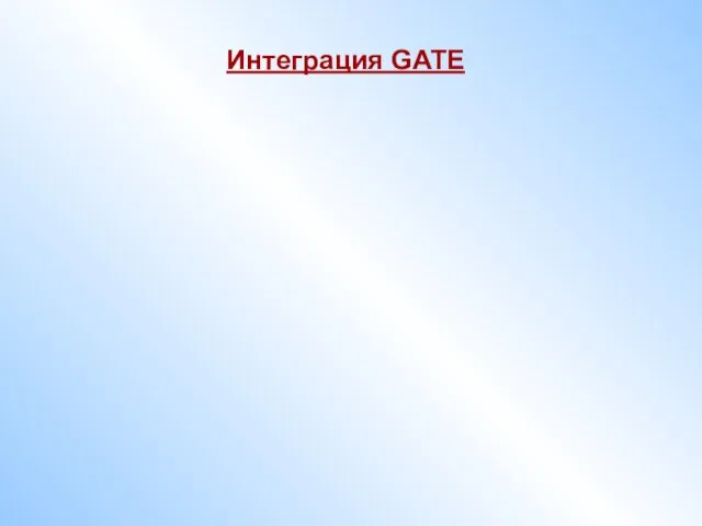 Интеграция GATE