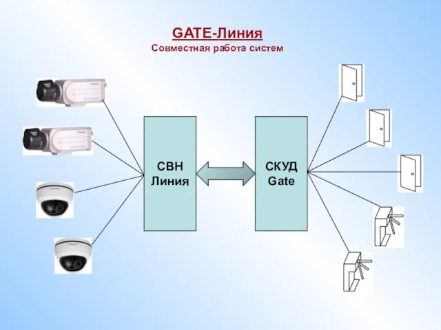 СВН Линия СКУД Gate GATE-Линия Совместная работа систем