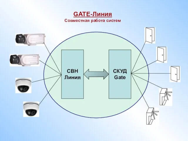 СВН Линия СКУД Gate GATE-Линия Совместная работа систем