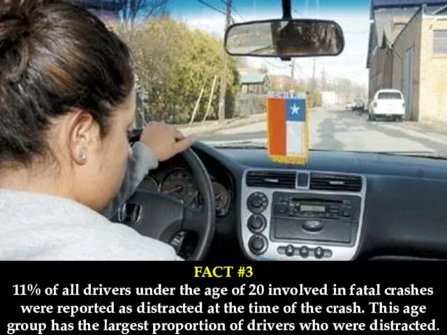 FACT #3 11% of all drivers under the age of 20 involved