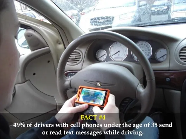 FACT #4 49% of drivers with cell phones under the age of