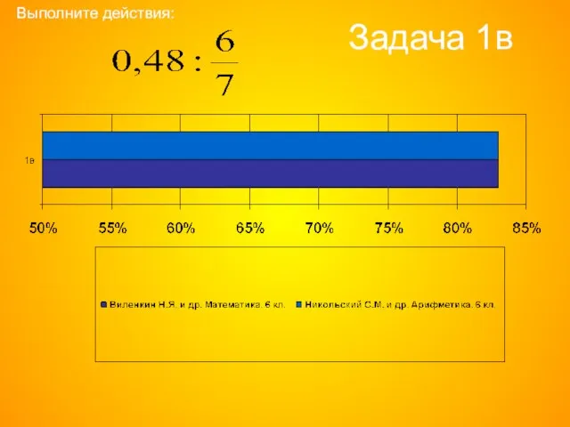 Задача 1в Выполните действия: