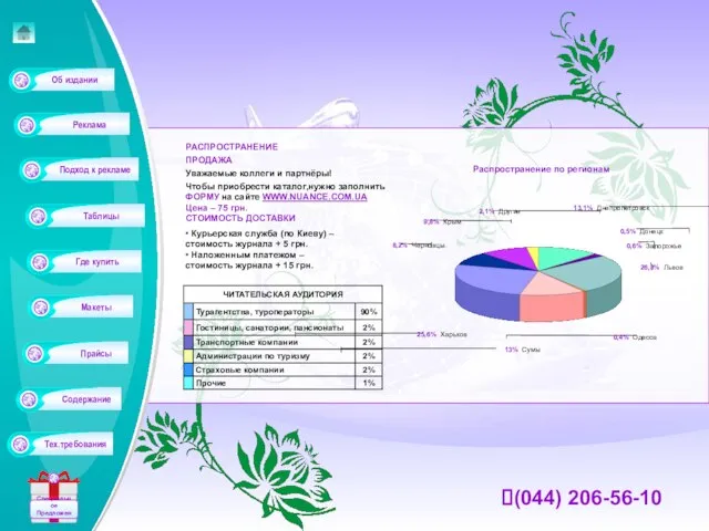 (044) 206-56-10 РАСПРОСТРАНЕНИЕ ПРОДАЖА Уважаемые коллеги и партнёры! Чтобы приобрести каталог,нужно заполнить