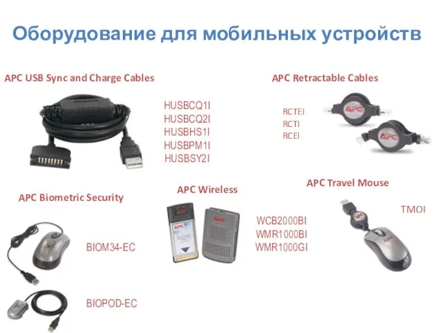 APC USB Sync and Charge Cables HUSBCQ1I HUSBCQ2I HUSBHS1I HUSBPM1I HUSBSY2I APC