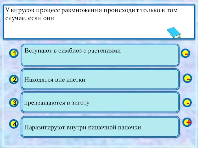 Вступают в симбиоз с растениями 1 2 3 4 Находятся вне клетки