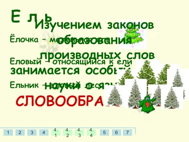 Е л ь Еловый – относящийся к ели Ёлочка – маленькая ель