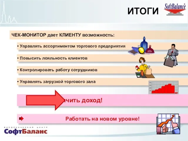 ЧЕК-МОНИТОР дает КЛИЕНТУ возможность: ИТОГИ