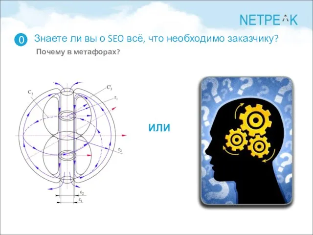 Знаете ли вы о SEO всё, что необходимо заказчику? Почему в метафорах? 0 ИЛИ