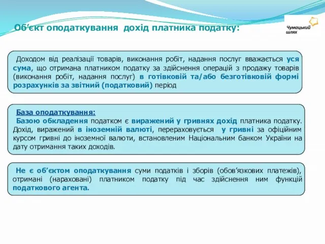 Доходом від реалізації товарів, виконання робіт, надання послуг вважається уся сума, що