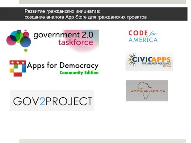 Развитие гражданских инициатив: создание аналога App Store для гражданских проектов