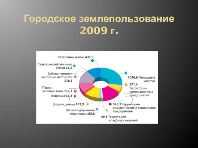 Городское землепользование 2009 г.