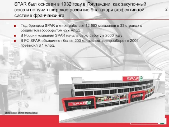 SPAR был основан в 1932 году в Голландии, как закупочный союз и