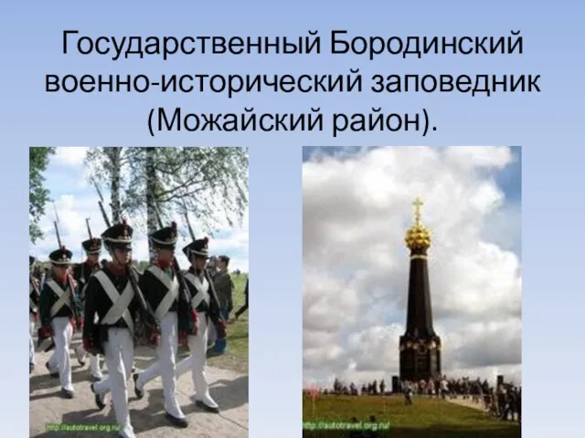 Государственный Бородинский военно-исторический заповедник (Можайский район).