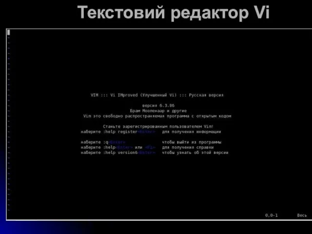 Текстовий редактор Vi