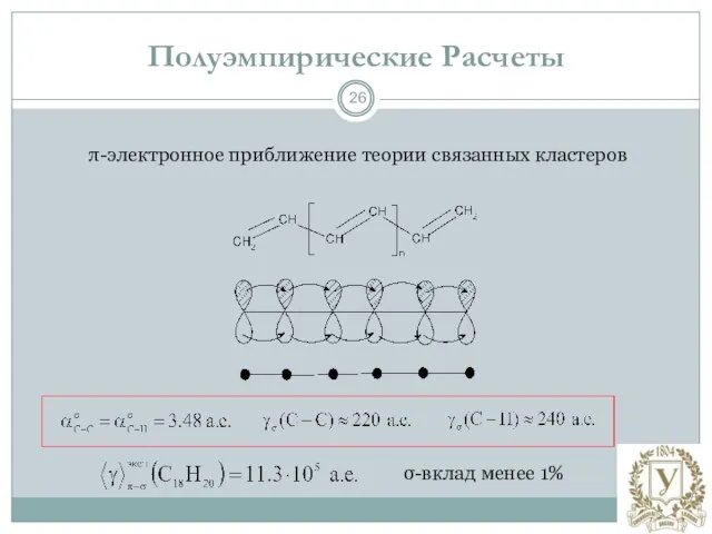 Полуэмпирические Расчеты π-электронное приближение теории связанных кластеров