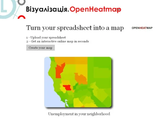 How OpenHeatMap can help journalists http://www.youtube.com/watch?v=vxnxe9T7mMw How to visualize the UK election