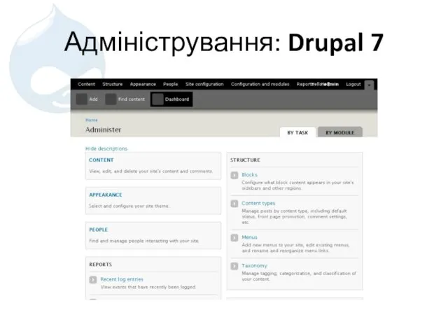 Адміністрування: Drupal 7