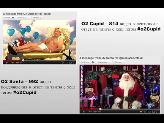 O2 Cupid – 814 видео валентинки в ответ на твиты с хеш