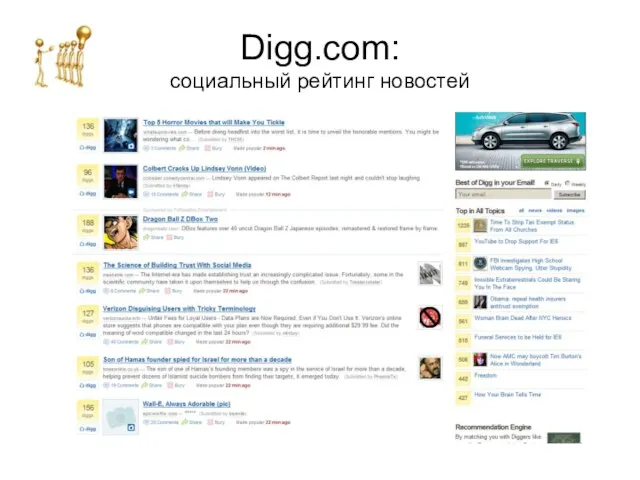Digg.com: социальный рейтинг новостей