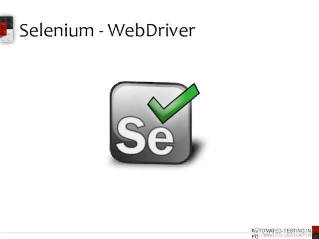 Selenium - WebDriver