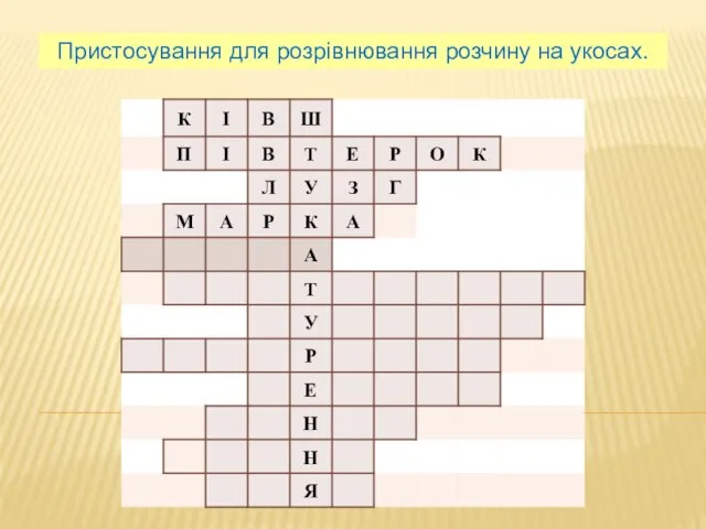 Пристосування для розрівнювання розчину на укосах.