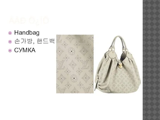 ÃÀÐ Ö¿ÍÕ Handbag 손가방, 핸드백 СУМКА