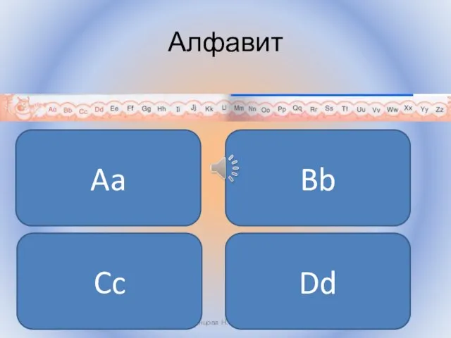 Алфавит Воронцова Н.С. 2011-2012 Aa Bb Cc Dd