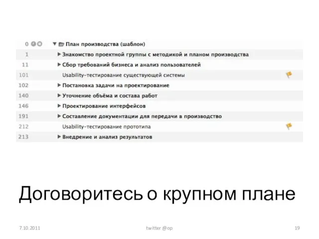 Договоритесь о крупном плане 7.10.2011 twitter @op