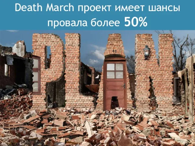 Death March проект имеет шансы провала более 50%