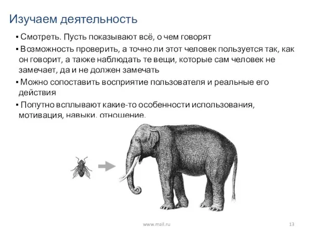 Изучаем деятельность Смотреть. Пусть показывают всё, о чем говорят Возможность проверить, а