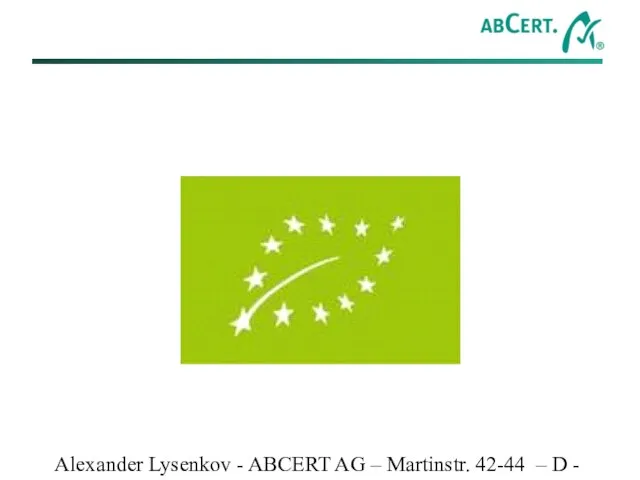 Alexander Lysenkov - ABCERT AG – Martinstr. 42-44 – D - 73728