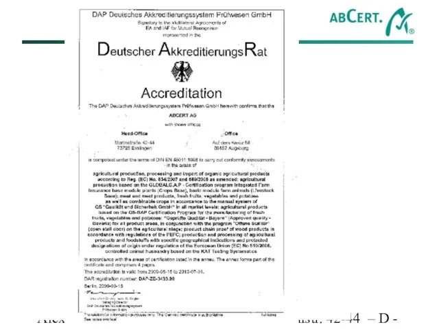 Alexander Lysenkov - ABCERT AG – Martinstr. 42-44 – D - 73728