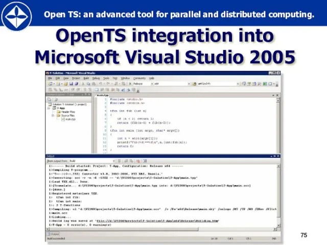 OpenTS integration into Microsoft Visual Studio 2005