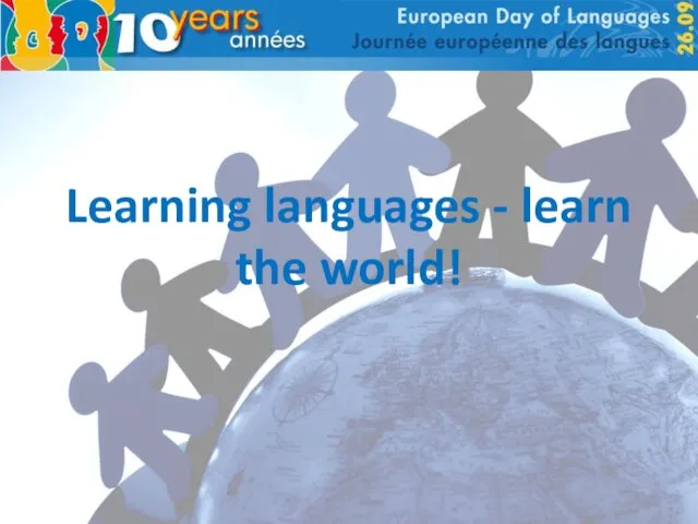 Learning languages - learn the world!