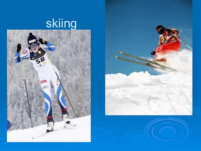 skiing