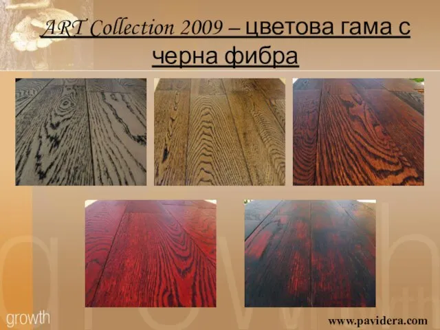 ART Collection 2009 – цветова гама с черна фибра www.pavidera.com