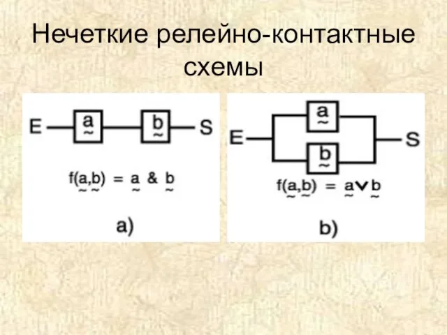 Нечеткие релейно-контактные схемы