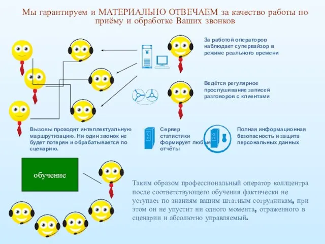 Мы гарантируем и МАТЕРИАЛЬНО ОТВЕЧАЕМ за качество работы по приёму и обработке