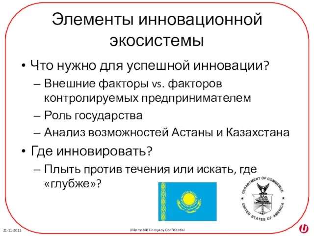 Элементы инновационной экосистемы Что нужно для успешной инновации? Внешние факторы vs. факторов