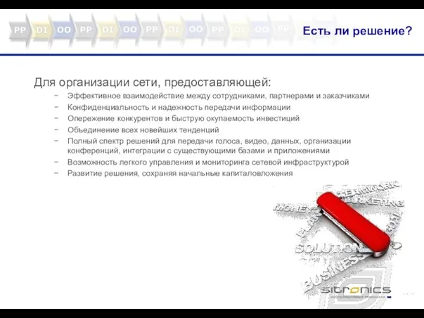 Есть ли решение? Для организации сети, предоставляющей: Эффективное взаимодействие между сотрудниками, партнерами