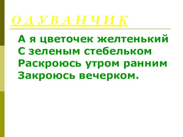 О Д У В А Н Ч И К А я цветочек