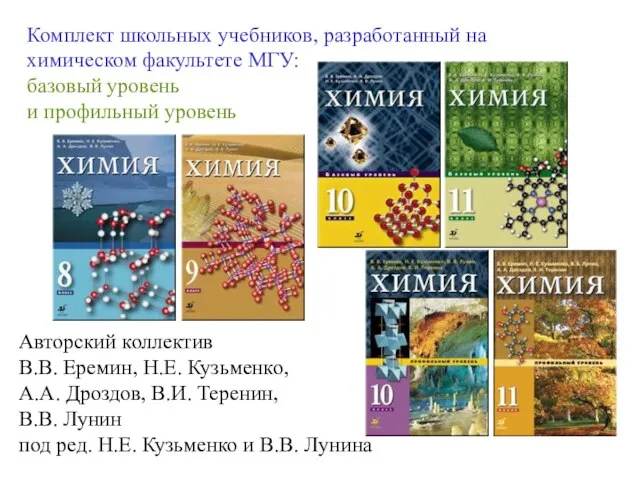 Авторский коллектив В.В. Еремин, Н.Е. Кузьменко, А.А. Дроздов, В.И. Теренин, В.В. Лунин