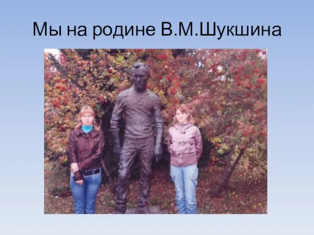 Мы на родине В.М.Шукшина