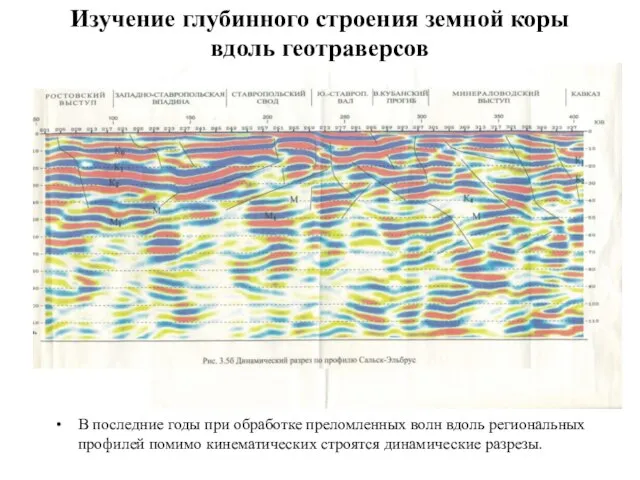 Изучение глубинного строения земной коры вдоль геотраверсов В последние годы при обработке