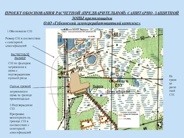 ПРОЕКТ ОБОСНОВАНИЯ РАСЧЕТНОЙ (ПРЕДВАРИТЕЛЬНОЙ) САНИТАРНО–ЗАЩИТНОЙ ЗОНЫ промплощадки ОАО «Губкинский газоперерабатывающий комплекс» 1.Обоснование