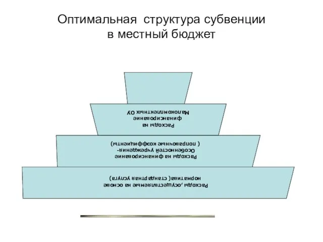 Оптимальная структура субвенции в местный бюджет