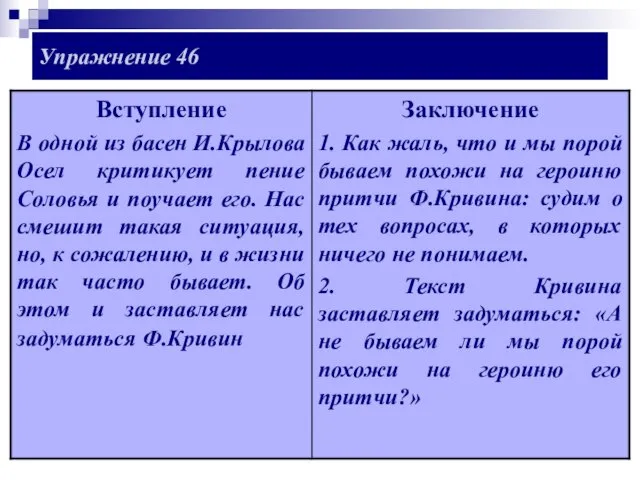 Упражнение 46