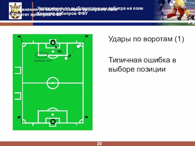 Упражнения по выбору позиции арбитра на поле Комитет арбитров ФФУ 20 Удары