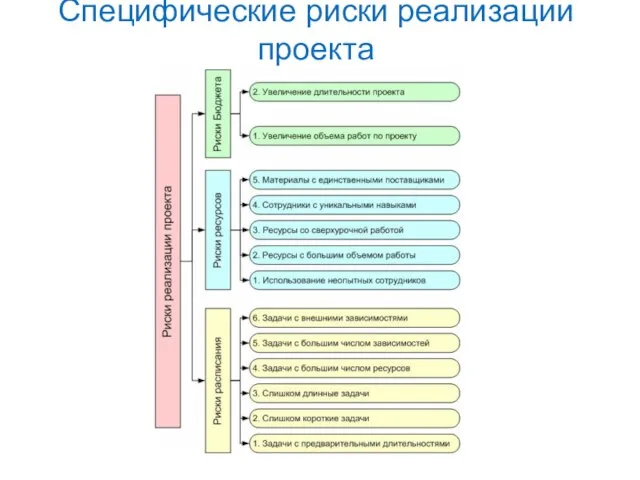 Специфические риски реализации проекта