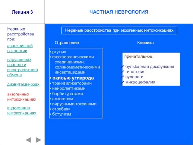 Лекция 3 ртутью фосфорганическими соединениями, холиномиметическими инсектицидами окисью углерода транквилизаторами нейролептиками барбитуратами